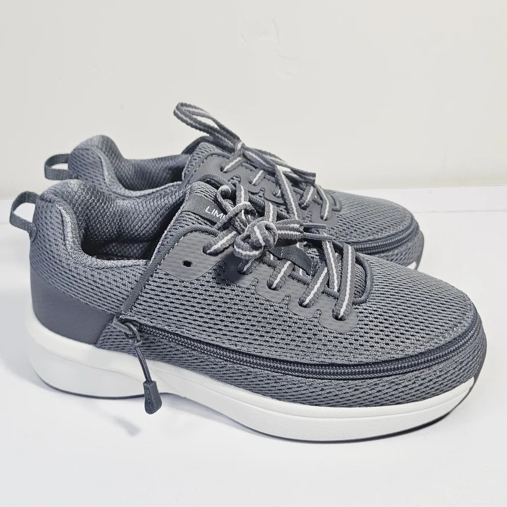 NWOB BILLY Footwear Full Wrap Zip Men Charcoal BILLY Limitless Sneakers Size 5M
